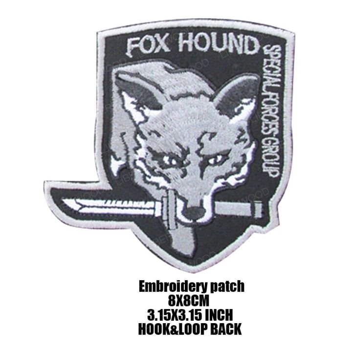 Metal Gear Solid Foxhound Emblem Patch Fox Hound Uniform Sticker Badge ...