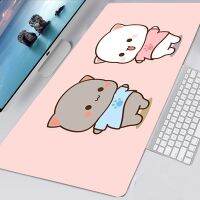 ▦㍿﹍ Peach Mochi Cat Cartoon Mousepad Cute Gaming Accessories Mouse Mat Non-slip Mouse Pad Mausepad Deskmat Tappetino Mouse Padmouse