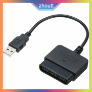 zhoutt Usb điều khiển Adapter chuyển đổi cáp dây cho PlayStation PS2 để