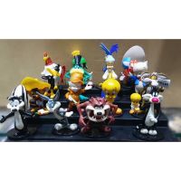 ใหม่ตุ๊กตาฟิกเกอร์ Anime Pvc 1/10 Scale Painted Looney Tunes Bugsbunny Tweety Coyote Daffy Daffy คุณภาพสูง 16 ชิ้น/ชุดของขวัญ