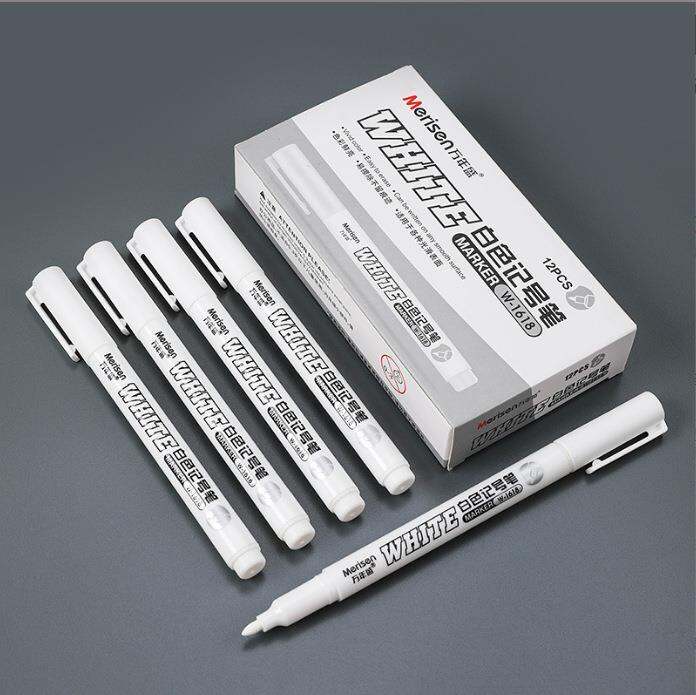 2-5-12-pcs-white-marker-pens-paint-oily-waterproof-1mm-tattoo-skin-markers-scribe-gel-pen-diy-permanent-makeup-tattoo-supplies