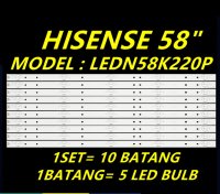 โคมไฟไฟเรืองแสงทีวี LED/LED TV LEDN58K220P HISENSE 58 "ใหม่10ชิ้น/เซ็ต (คลังสินค้าพร้อม) LEDN58K220