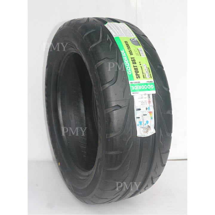 195-55r15-ยางรถเก๋ง-ยี่ห้อ-goodride-รุ่น-sport-ds1-ล็อตผลิตปี23-ราคาต่อ1เส้น-เกาะหนึบแน่น-แม้ถนนเปียก-ที่สุดของยางสมรรถนะสายแข่งขัน