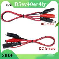 B5ev40er4ly Shop 50Cm Dc 5.5*2.1Mm Male Female Jack Cable To Alligator Clips Connector Crocodile Wire Cord 12V 3A Power Cable Test Lead