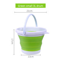 35L Collapsible Bucket Portable Folding Bucket Double Opening Lid Car Washing Barrel Children Outdoor Fishing Barrel