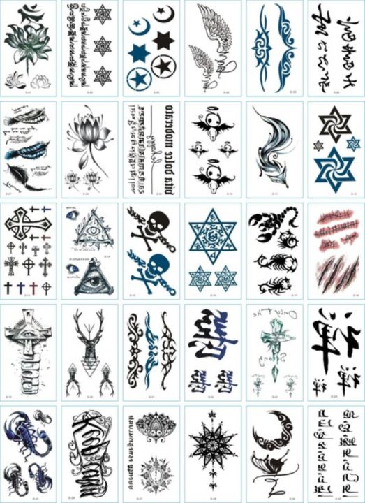 hot-dt-30pcs-stickers-flowers-small-kids-men-and-tattoos-temporary