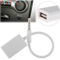 3.5mm Male AUX Audio Plug Jack To USB 2.0 Female Converter Cable Cord Car MP3 KXL0227