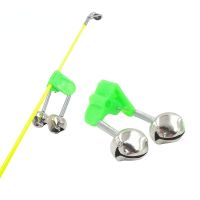 fishing Metal Clamp Fishing Outdoor Clip ABS Fishing Rod Green Bite Bells Accessory Bell Rod Rin Alarms Tip Fishing tools [hot]5pcs