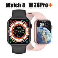 W28 Pro + สมาร์ทวอท์ชซีรีส์8นาฬิกาโทรผ่านบลูทูธสำหรับผู้ชายและผู้หญิงหน้าปัดออกแบบได้เองรองรับ NFC Siri VernaAbig