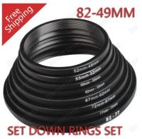 แหวนล็อคอะแดปเตอร์ ปรับขนาด เลนส์ STEP RING 82-49MM 8PCS/SET น้ำหนักเบาและทนทานวัสดุอลูมิเนียม