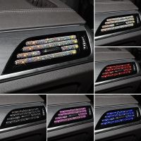 20cm Diamond Car Air Conditioner Outlet Decorative U Shape Moulding Trim Strips Car Accessories Vent Stripe