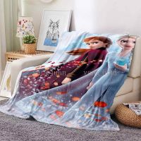 Disney Frozen Elsa Princess Blanket Children Cartoon Soft Quilt Sofa Office Nap Air Conditioning Cover Can Be Customized A22