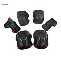 Culiy 6Pcs/Set Skating Skateboard Roller Blading Elbow Knee Wrist Safety Protective Gear Sport Pad Guard