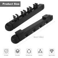 4 Holes Wall Mounted Hardwood Billiard Cue Rack Pool Cue Rack 6 Clips Billiard Holder Bracket Accessories