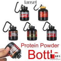 LANSEL 100ML/200ML Medicine Holder Mini Small Water Cup Protein Powder Bottle Portable With Keychain Sports Bottles Outdoor Tool Advertising Health Funnel