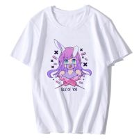 Pas Men Japanese Anime Girl Punk Nurse Shirt Printing Tops Summer Men Round Collar Short Sleeve TShirt