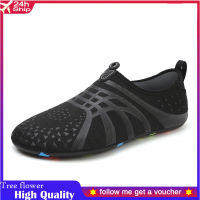 Mens Quick-Drying Water Shoes Unisex Aqua Shoes Seaside Beach Breathable Barefoot Sneakers Swimming Upstream Sports Size36-49