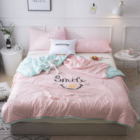 Soft Cotton Blanket Summer Smlie Quilt Pattern Cartoon Comforter Bed Cover Quilting Home Textiles