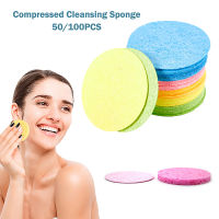 50100PCS Compressed Natural Cellulose Facial Cleansing Sponge Makeup Removal Cotton Face Washing Brush Skin Care Tools