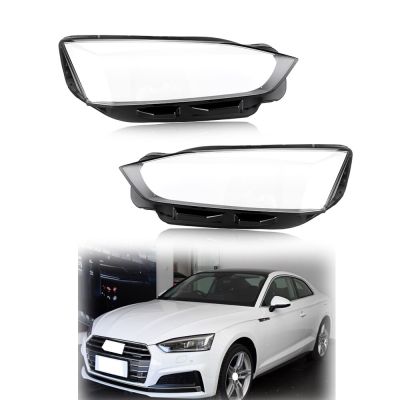 ฝาครอบไฟหน้าสำหรับ Audi A5 2017 2018 2019 2020ฝาครอบโป๊ะไฟหน้ารถฝาครอบเลนส์