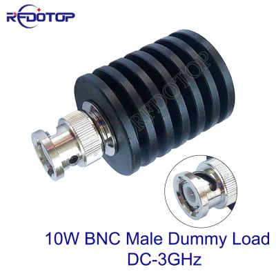 1Pcs 10W DC-3Ghz BNC Male Plug Connector RF Coaxial Termination Dummy Load 3GHz 50Ohm Nickel Plated RF Accessories