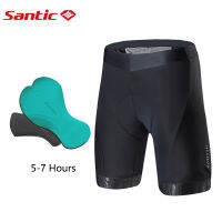 Santic ชุดปั่นจักรยานขาสั้นเสือจักรยานมืออาชีพ MTB แบบแห้งเร็วสำหรับผู้ชาย4D กันลื่นนำเข้าจากอิตาลีกางเกงจักรยานขาสั้นแบบระบายอากาศ M8C050107เสื้อผ้า