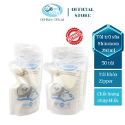 Free Ship Toàn Quốc Hộp 50 túi trữ sữa mẹ cao cấp có vòi rót 250ml SHINMOM