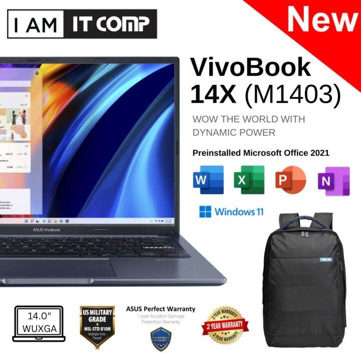 ASUS Vivobook 14X (M1403QA) AMD Ryzen™ 5 5600H/8GB/512GB SSD/14" WUXGA ...