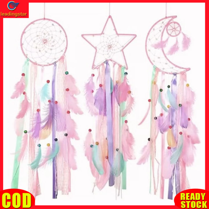 leadingstar-rc-authentic-3-pieces-dream-catcher-moon-sun-star-handmade-traditional-design-dreamcatcher-for-wall-hanging-home-decoration