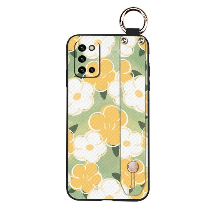 sunflower-fashion-design-phone-case-for-samsung-galaxy-a03s-sm-a037g-soft-lanyard-waterproof-kickstand-wristband-cute