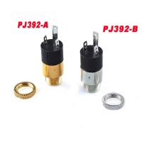 5PCS PJ392 3.5mm Audio Headphone Jack 3Pin Vertical Double Channel Connector 3.5mm Stereo Female Socket with Screw 399