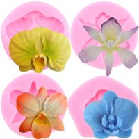 Orchid Silicone Mold DIY Wedding Flower Cupcake Topper Fondant Cake Decorating Tools Candy Clay Chocolate Soap Resin Moulds Bread  Cake Cookie Accesso