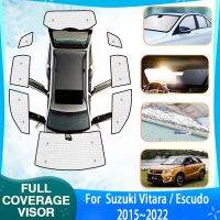 Anti-UV Car Full Sun Visors Cover For Suzuki Vitara Escudo LY 2015 2022 Car Windows Sunscreen Window Sunshades Auto Accessories