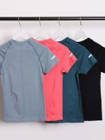 Uniqlos new running short-sleeved training T-shirt elastic tight sports top Internet celebrity yoga clothes slimming