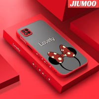 เคส JIUMOO สำหรับ Xiaomi POCO C31 Redmi 9C NFC 9 Activ Redmi เคส10A การ์ตูนน่ารักแถบคาดศีรษะบางมีน้ำค้างแข็งโปร่งใสแข็งขอบสี่เหลี่ยมกันกระแทกรูปแบบปลอกซิลิโคนเคสนิ่มป้องกันคลุมทั้งหมด