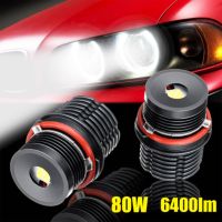 ไฟสีขาว6500K 40วัตต์/ชิ้นไฟ Led แหวนเฮโลดวงตานางฟ้าอะไหล่หลอดไฟสำหรับ Bmw E39 E53 E60 E63