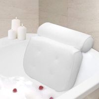 Comfort 3D Air Mesh Bathtub Head Pillow With 4 Suction Cups 3D Bathtub Pillow