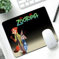 Zootopia พรมแผ่นรองเมาส์แป้นพิมพ์เล็ก,แผ่นรองเมาส์แล็ปท็อปยางล้อเลื่อนแผ่นรองปูโต๊ะเกมเมอร์คอมพิวเตอร์ส่วนบุคคลเกมเมอร์