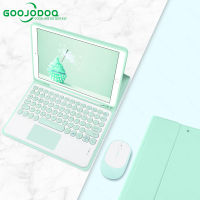 เคส GOOJODOQ iPad Air 4 2020กรณีแป้นพิมพ์และเมาส์ iPad Air 2 9.7 6th Gen iPad Pro 2020 11นิ้ว7th Gen 8th Generation Air 3 10.5