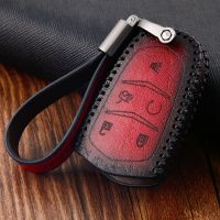 npuh Car Smart Remote Key Fob Case Cover Protector Shell Keyless Enter Key For Cadillac CT6 ATS CTS-V CTS XTS XT5 ELR SRX Escalade