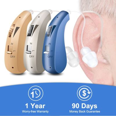 ZZOOI Best Rechargeable Hearing Aid RIC Digital Hearing Aids For Deafness Elderly Portable Wireless Sound Amplifier Adjustable Ear Aid