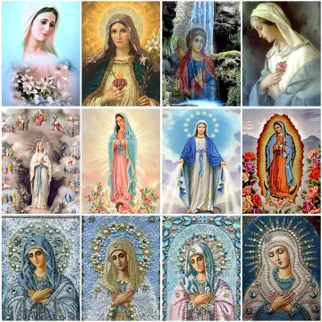 5D Diamond Painting Mother Mary Religious Kit