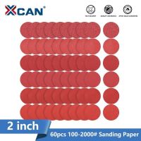 XCAN Polishing Sanding Disc 2 inch Sanding Paper Disc 100 240 600 800 1000 2000 Grit Sandpaper For Abrasive Rotary 60pcs Power Sanders