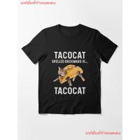 เสื้อยืดผ้าฝ้ายพิมพ์ลายขายดี Tacocat Essential T-Shirt เสื้อยืดแขนสั้น overside เสื้อยืดผู้หญิง เสื้อยืดผู้ชาย เสื้อยืดพS-5XL