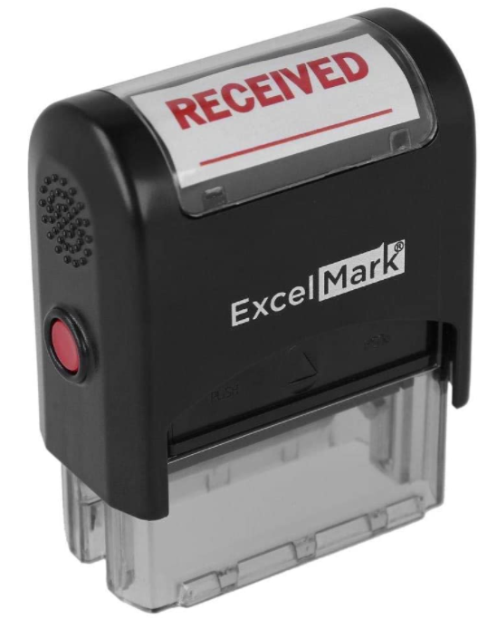 RECEIVED With Signature Line - ExcelMark Self-Inking Rubber Stamp ...