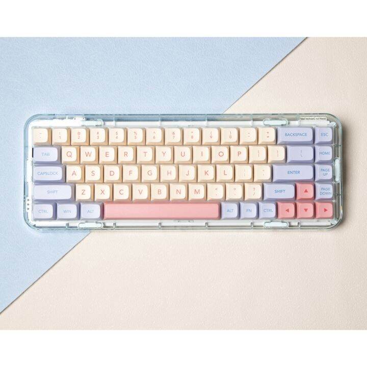 132-คีย์-marshmallow-keycap-xda-profile-น่ารักสีชมพู-pbt-sublimation-คีย์บอร์ด-keycap