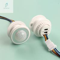 SUNANNE ตัวควบคุมไฟโฟโตเซล LED สำหรับร่างกายมนุษย์ไฟกลางคืนอ่อนไหวเซนเซอร์ตรวจจับความเคลื่อนไหวอินฟราเรด PIR สวิตช์อัจฉริยะ Saklar Lampu Sensor อัตโนมัติ