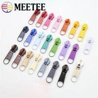 Memeetee 35ชิ้น5อัลลอยด์ที่มีสีสันเลื่อนสำหรับไนล่อนซิปผ้าคลุมโซฟากระเป๋าเป้สะพายหลังเต็นท์ DIY จักรเย็บผ้าที่ทำด้วยมืออุปกรณ์เสริมซ่อมแซม