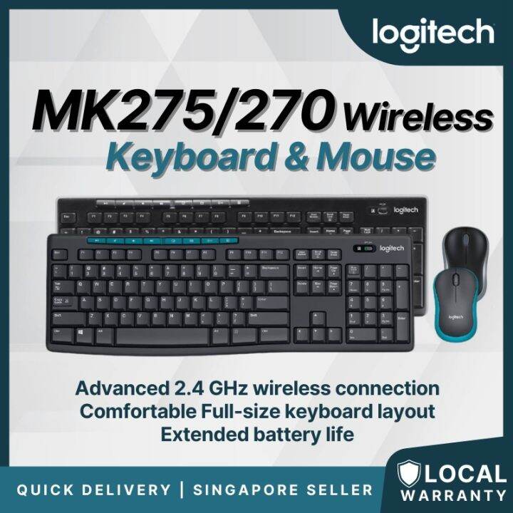 Logitech MK275 MK270 Wireless Keyboard and Mouse Combo Lazada.co.th
