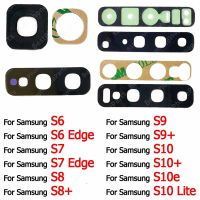 Samsung Galaxy S8 S8 + S9 Plus S9 + S10 S10 Lite + S10e 5G S6ขอบ S7 ฝาครอบเลนส์กระจกเลนส์กล้องถ่ายรูปหลังของแท้สำหรับ